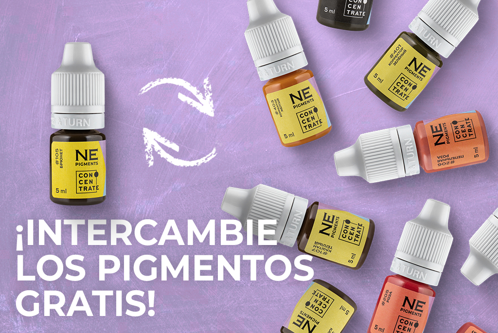 ¡Intercambie los pigmentos GRATIS!