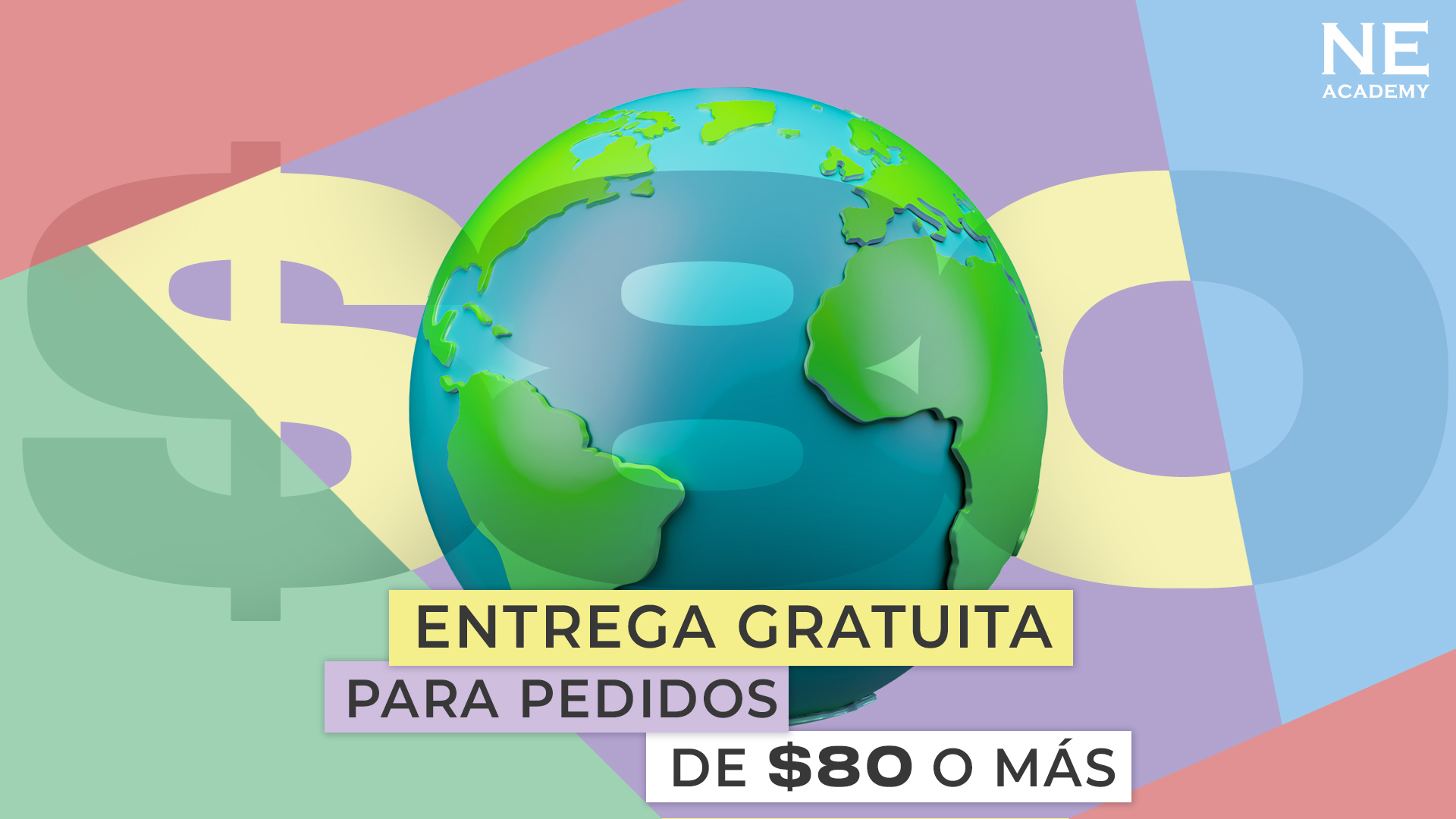 Entrega gratuita para pedidos de 80 $ o más